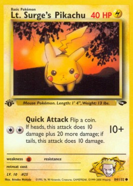 Lt. Surge's Pikachu