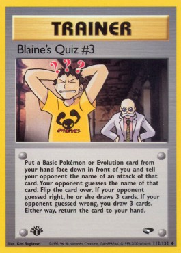 Blaine's Quiz #3