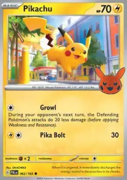 Pikachu  (BOO23 PAL 062)